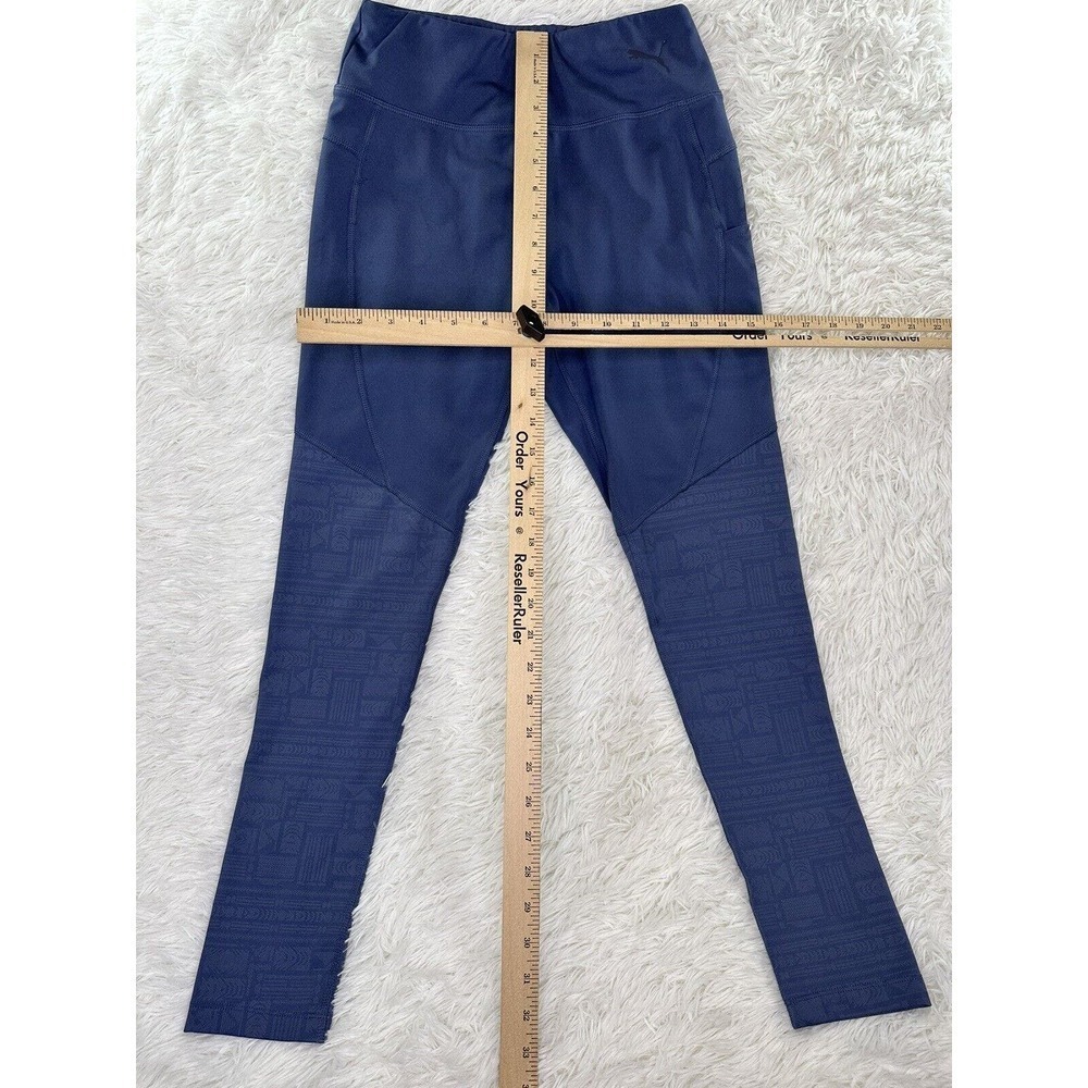 Puma‎ Blue Women’s Activewear Leggings Sport Gym Running Exercise Pants Size S - Picture 6 of 10